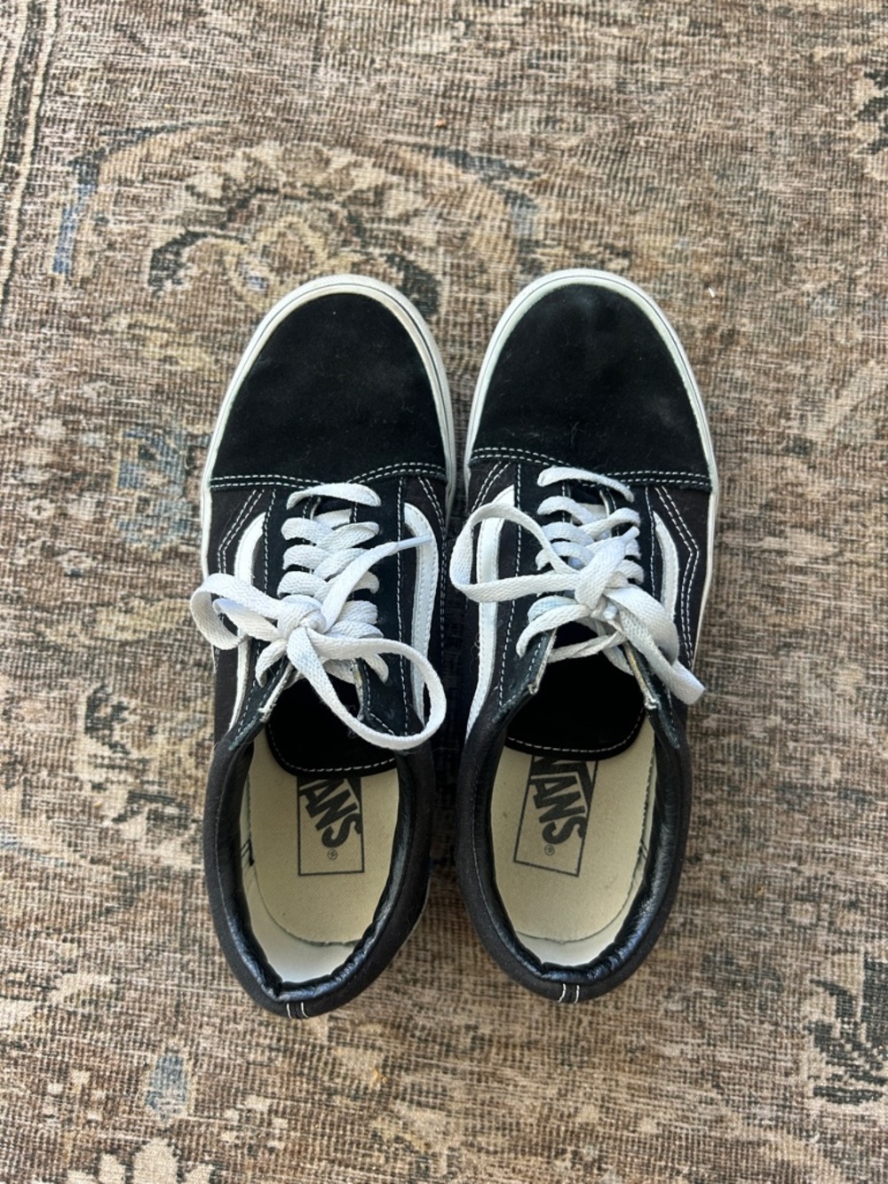 Vans Black and White Old Skool Sneakers - Classic Low Top